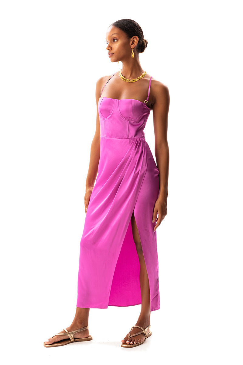 Movom Swimwear-Santo Maxi Bustier Dress🌱-Elbise-2-milagron.live