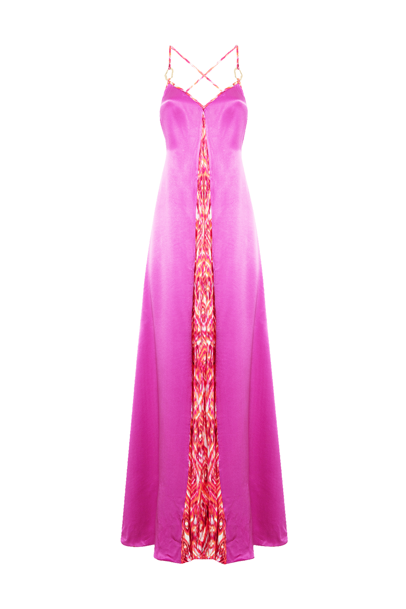 Movom Swimwear-Santo V Neck Maxi Dress🌱-Elbise-6-milagron.live
