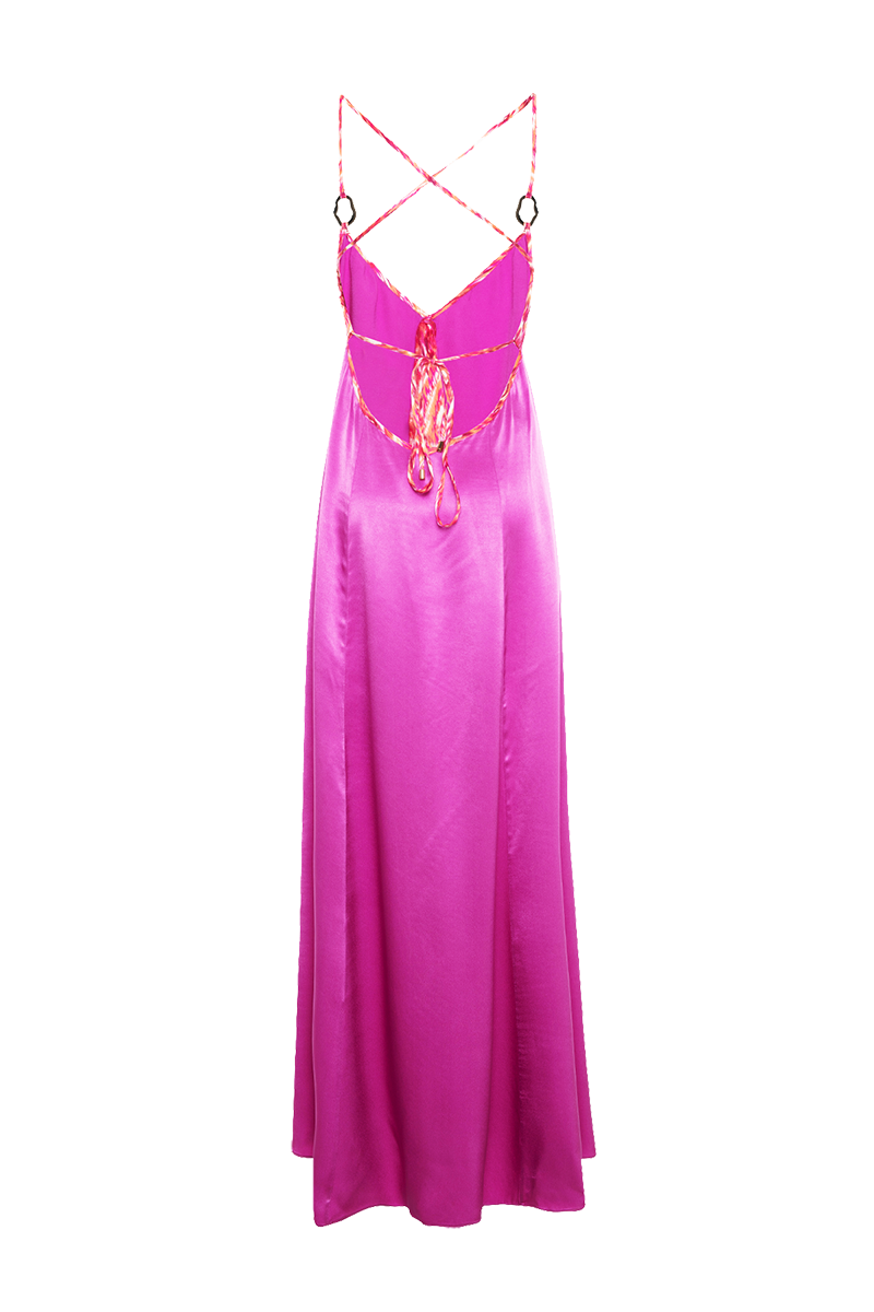Movom Swimwear-Santo V Neck Maxi Dress🌱-Elbise-7-milagron.live
