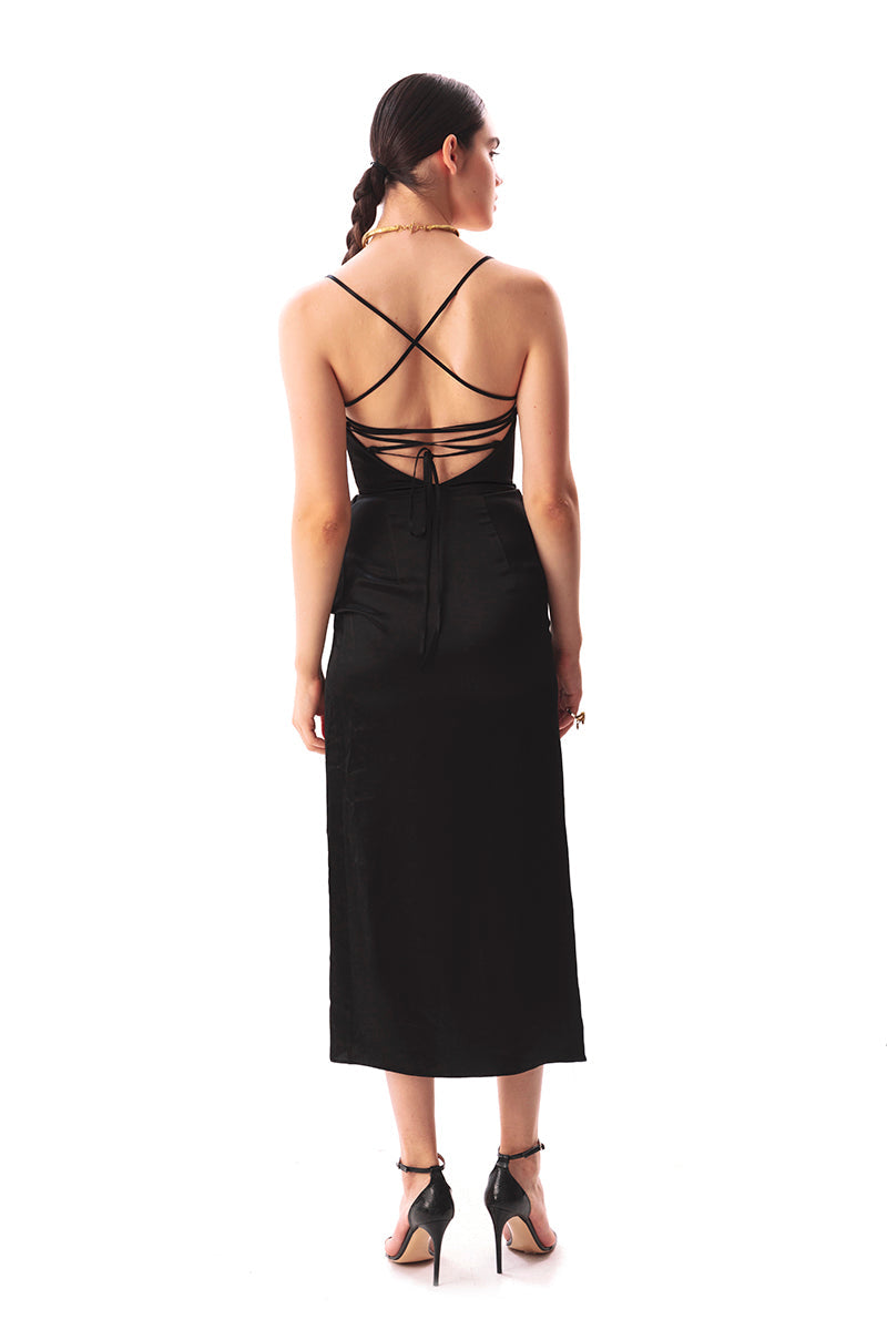 Movom Swimwear-Vega Maxi Bustier Dress🌱-Elbise-3-milagron.live