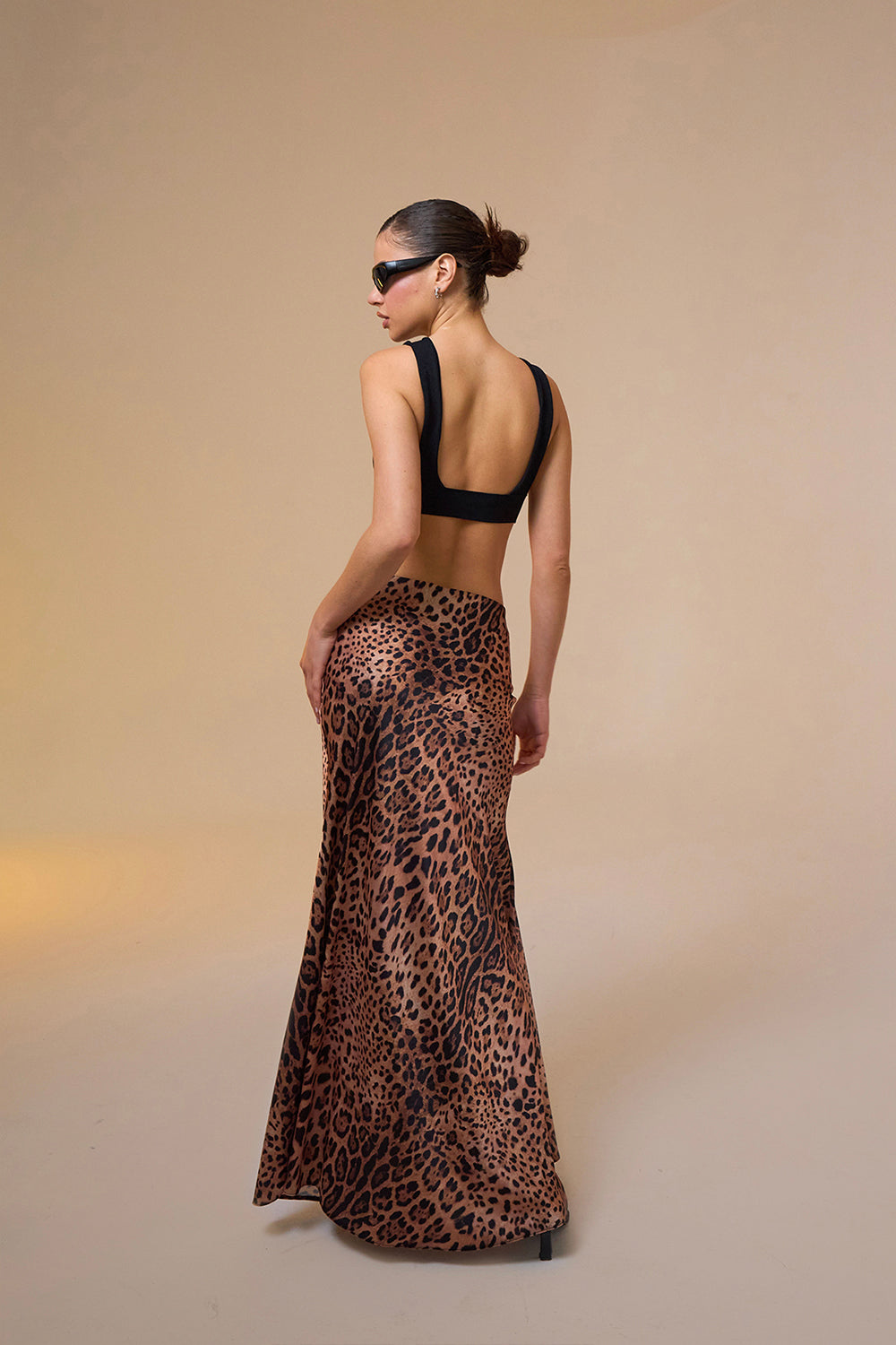 Mozto-Larissa Leopar Printed Maxi Skirt-Etek-4-milagron.live