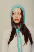 Mujj Studio-Blue Bow Tie Bonnet-Saç Aksesuarı-1-milagron.live