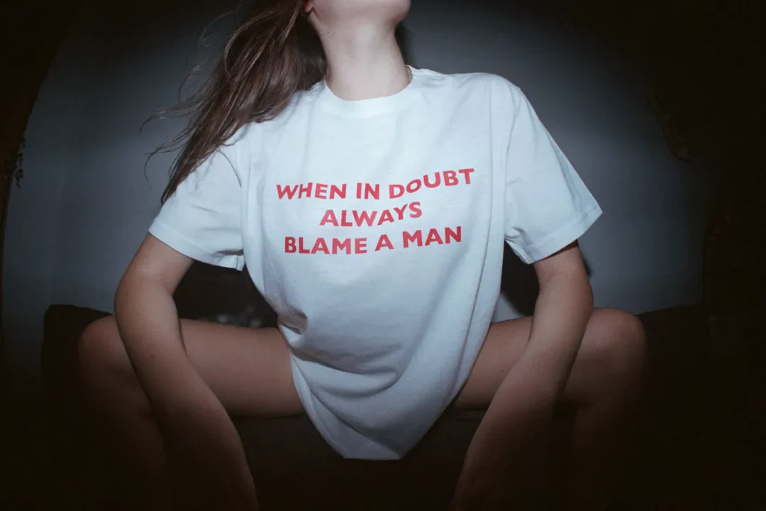 Mujj Studio-When In Doubt Always Blame A Man T Shirt-T-Shirts-2-milagron.live