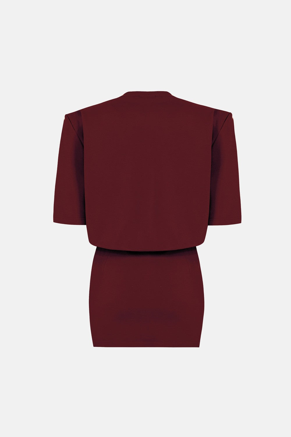 Naia-Miu T Shirt Elbise / Bordo-Elbise-8-milagron.live