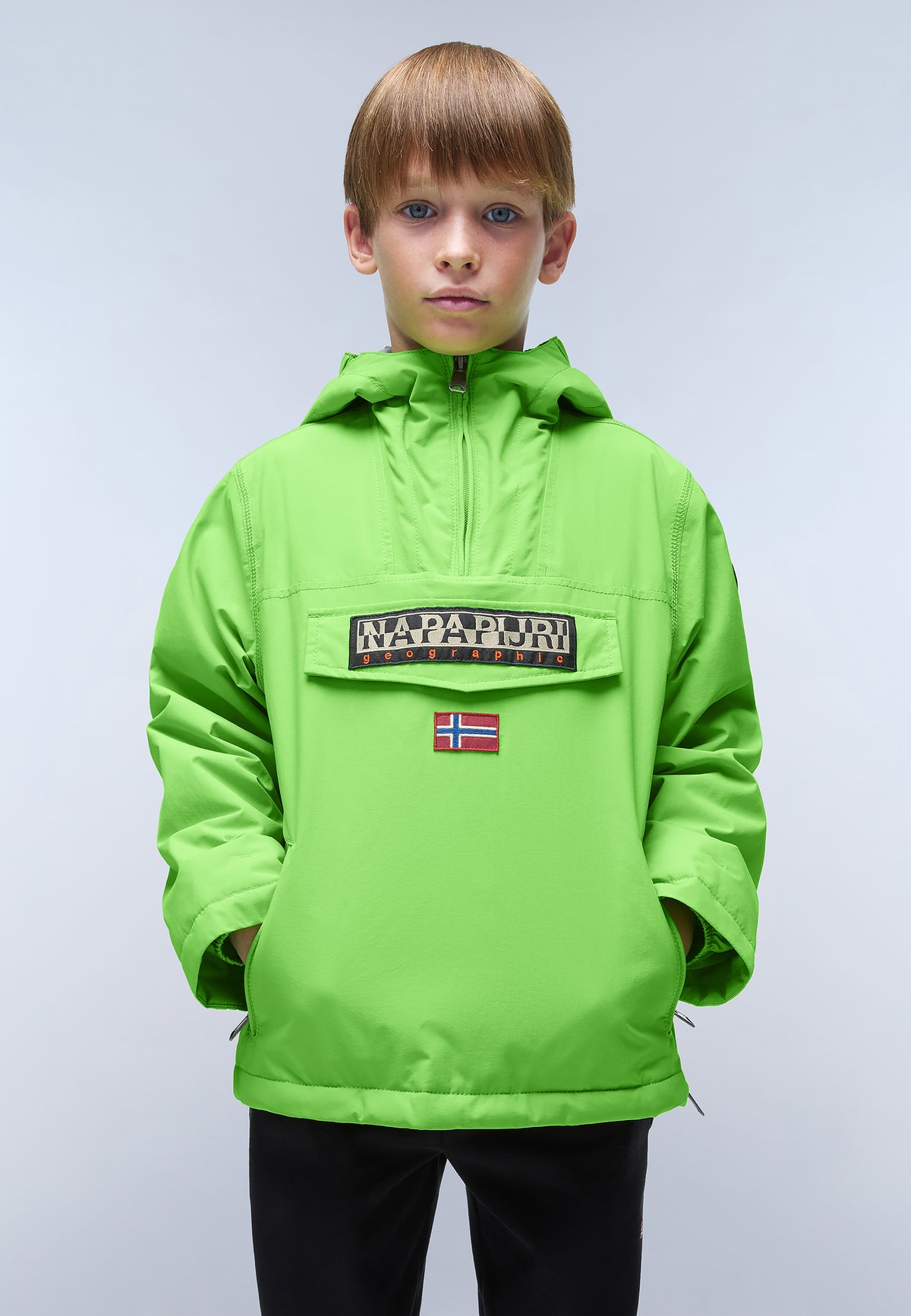 Napapijri-Kids Rainforest Pocket 2 Green Macaw-Yağmurluk-3-milagron.live