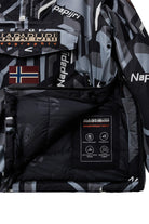 Napapijri-Rainforest Next Anorak Jacket Siyah/Gri Erkek Mont-Mont-10-milagron.live