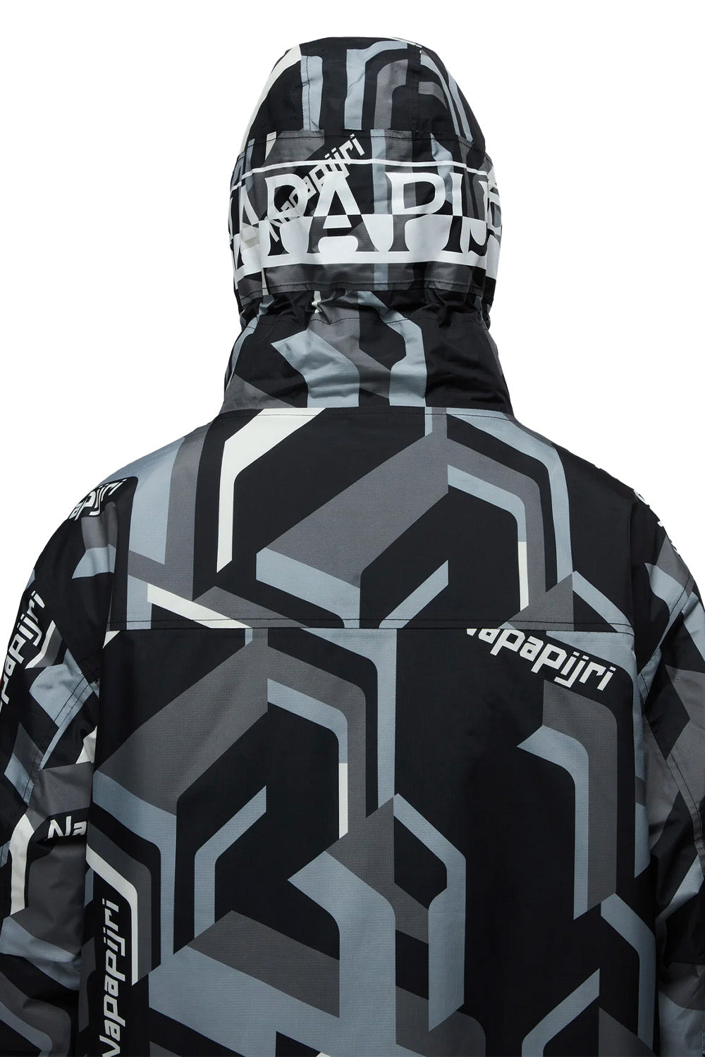 Napapijri-Rainforest Next Anorak Jacket Siyah/Gri Erkek Mont-Mont-8-milagron.live