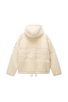 Napapijri-Tires Full-Zip Fleece Erkek Peluş Fermuarlı Beyaz Mont-Mont-2-milagron.live