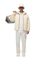 Napapijri-Tires Full-Zip Fleece Erkek Peluş Fermuarlı Beyaz Mont-Mont-4-milagron.live