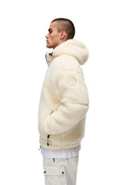 Napapijri-Tires Full-Zip Fleece Erkek Peluş Fermuarlı Beyaz Mont-Mont-6-milagron.live