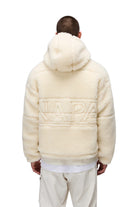 Napapijri-Tires Full-Zip Fleece Erkek Peluş Fermuarlı Beyaz Mont-Mont-7-milagron.live
