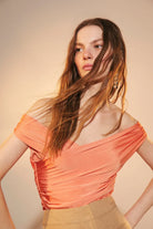 Nazlı Ceren-Cheri Jarse Bluz Tangerine-Top-2-milagron.live