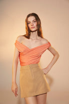 Nazlı Ceren-Cheri Jarse Bluz Tangerine-Top-4-milagron.live