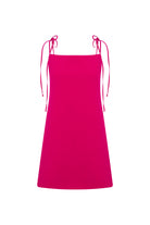 Nazlı Ceren-Ellie Krep Mini Elbise Raspberry Sorbet-Elbise-1-milagron.live