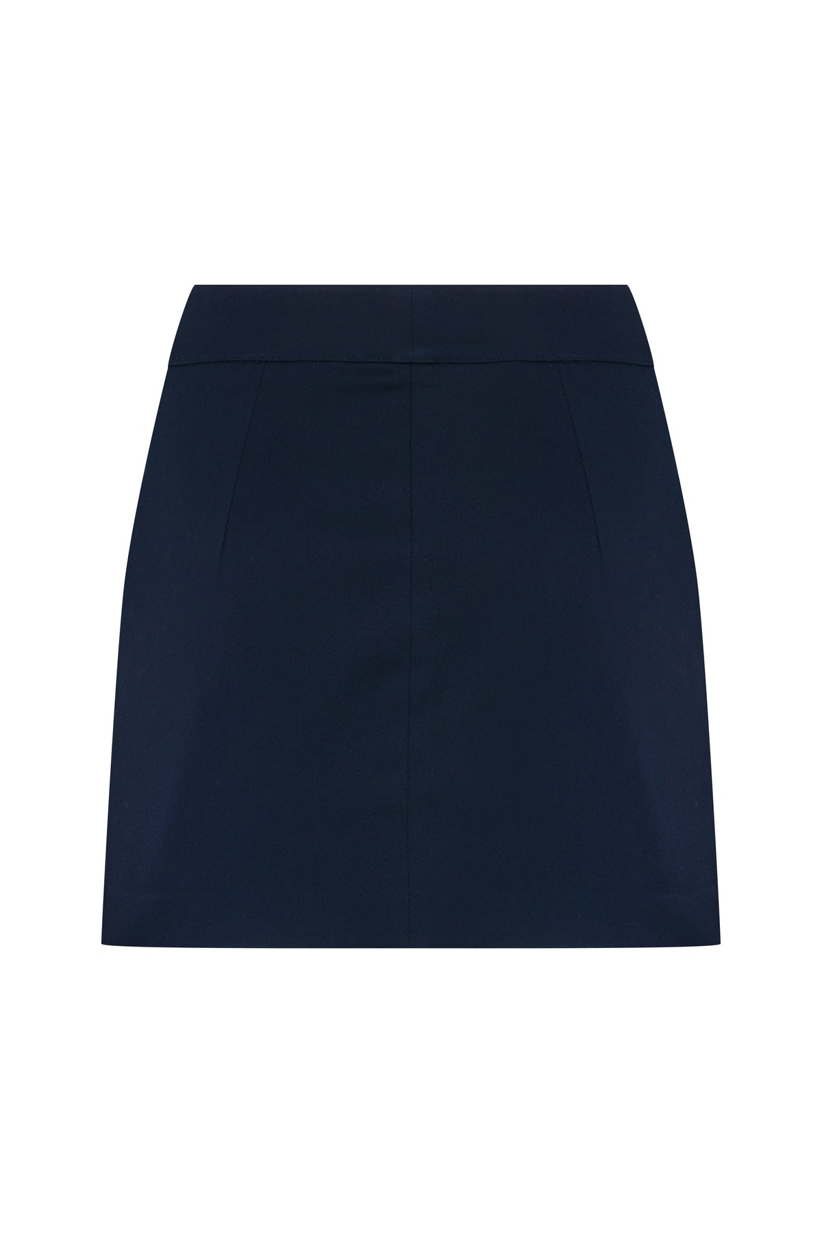 Nazlı Ceren-Marde Koton Mini Etek Deep Cobalt-Etek-2-milagron.live