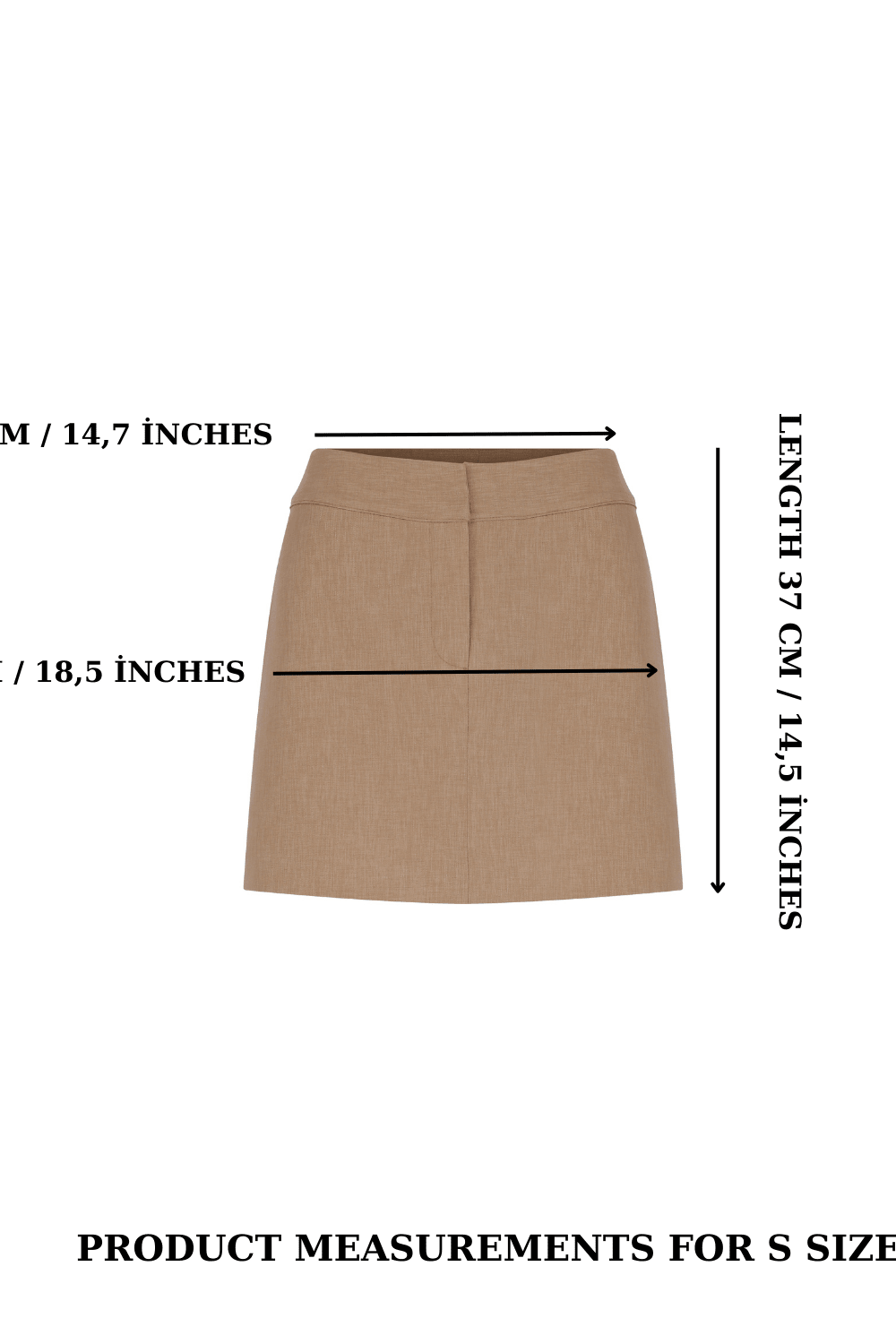 Nazlı Ceren-Marde Mini Etek Almond Buff-Etek-6-milagron.live