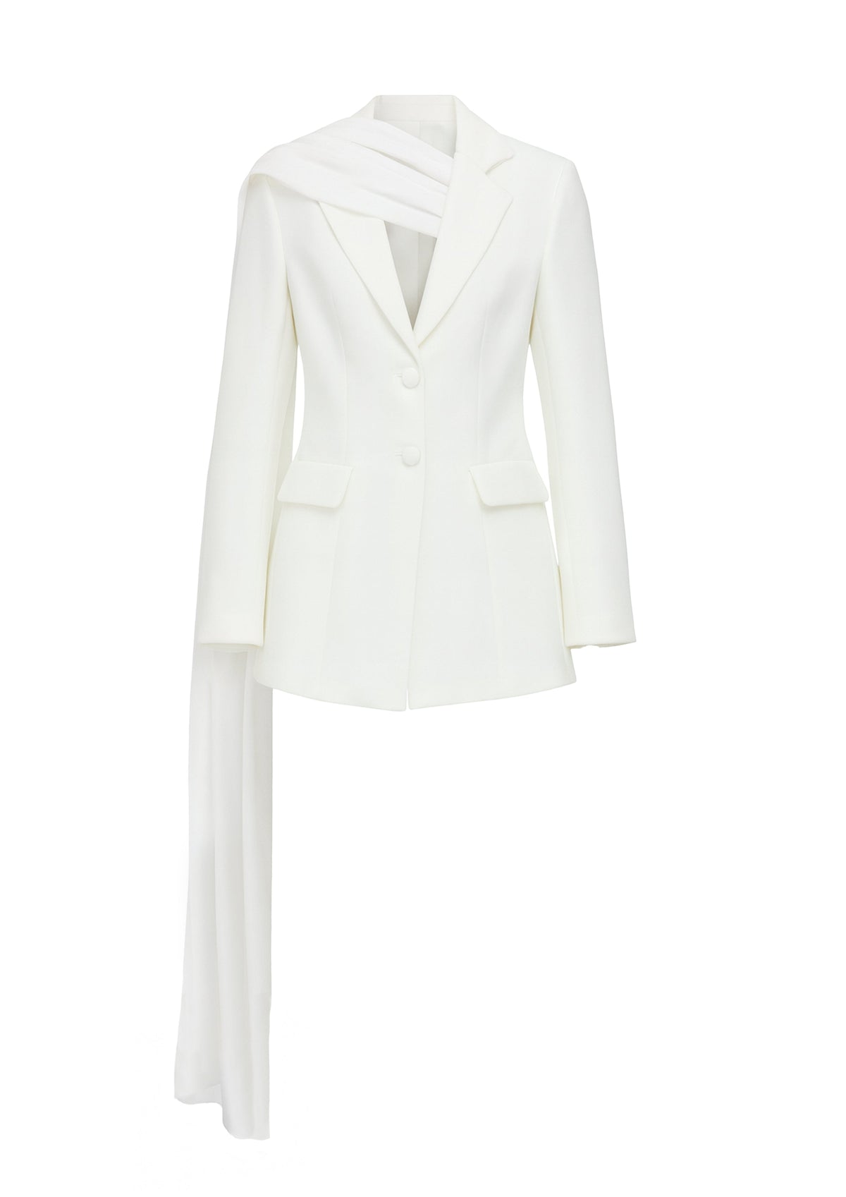 Nazlı Ceren-Marylebone şifon Detaylı Krep Blazer-Ceket-5-milagron.live