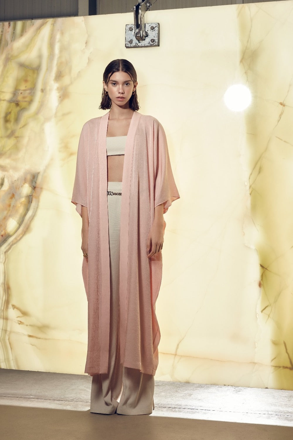 Nazlı Ceren-Rache Kaftan Salmon Pink-Kaftan-2-milagron.live