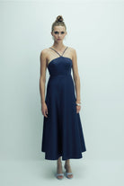 Nazlı Ceren-Riley Midi Elbise Midnight Blue-Elbise-7-milagron.live