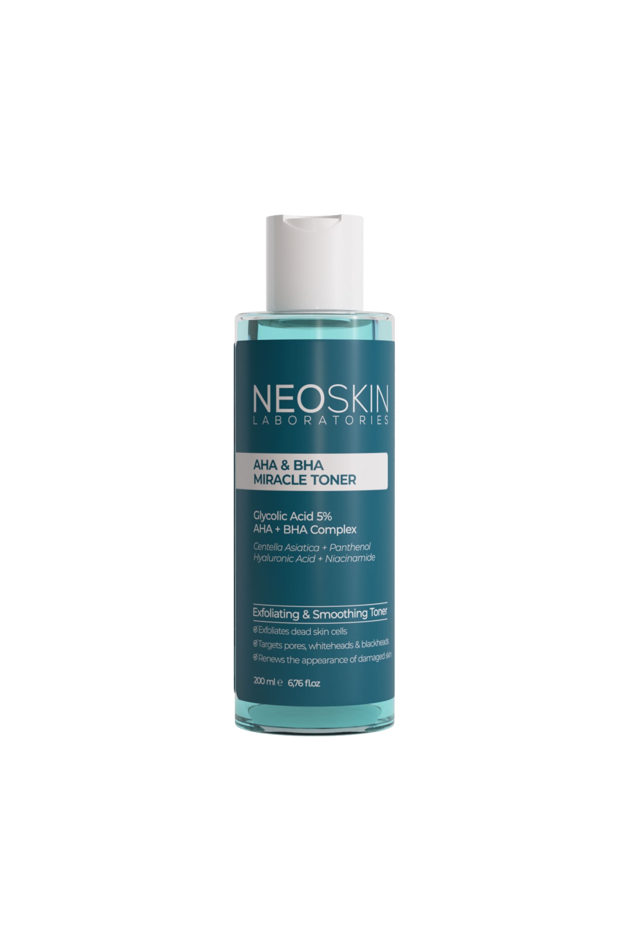 Neoskin-Aha & Bha Miracle Toner 200ml Aha & Bha Arındırıcı Ve Gözenek Sıkılaştırıcı Temizleyici Tonik-Cilt Bakımı>Tonik-1-milagron.live