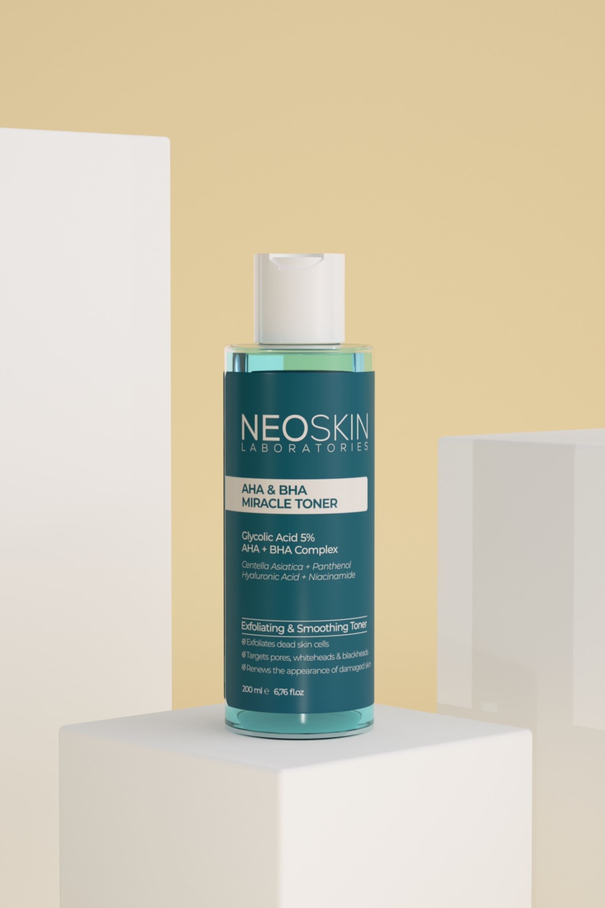 Neoskin-Aha & Bha Miracle Toner 200ml Aha & Bha Arındırıcı Ve Gözenek Sıkılaştırıcı Temizleyici Tonik-Cilt Bakımı>Tonik-3-milagron.live
