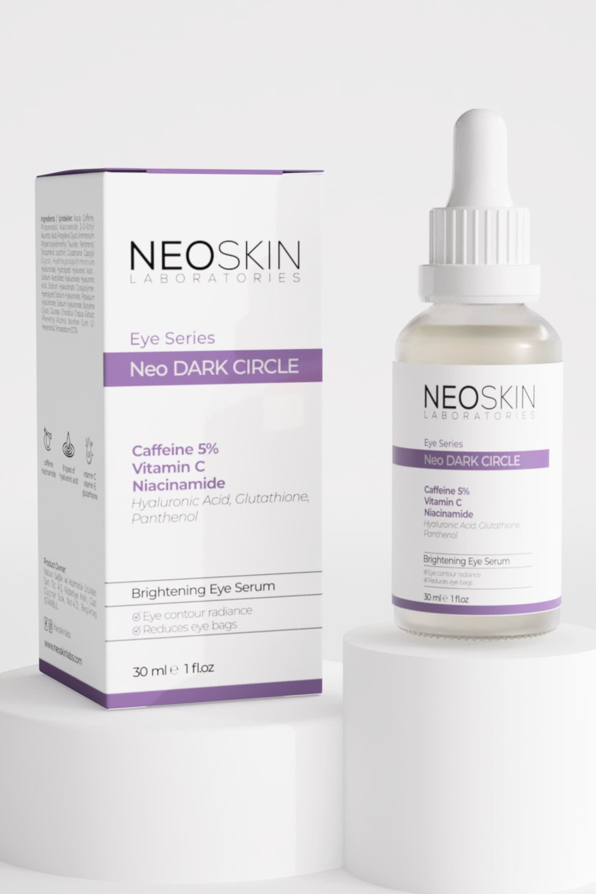 Neoskin-Neo Dark Cırcle 30ml Göz Altı Morluk Ve Torbalanma Karşıtı, Aydınlatıcı Göz çevresi özel Serumu-Göz Serumu-5-milagron.live