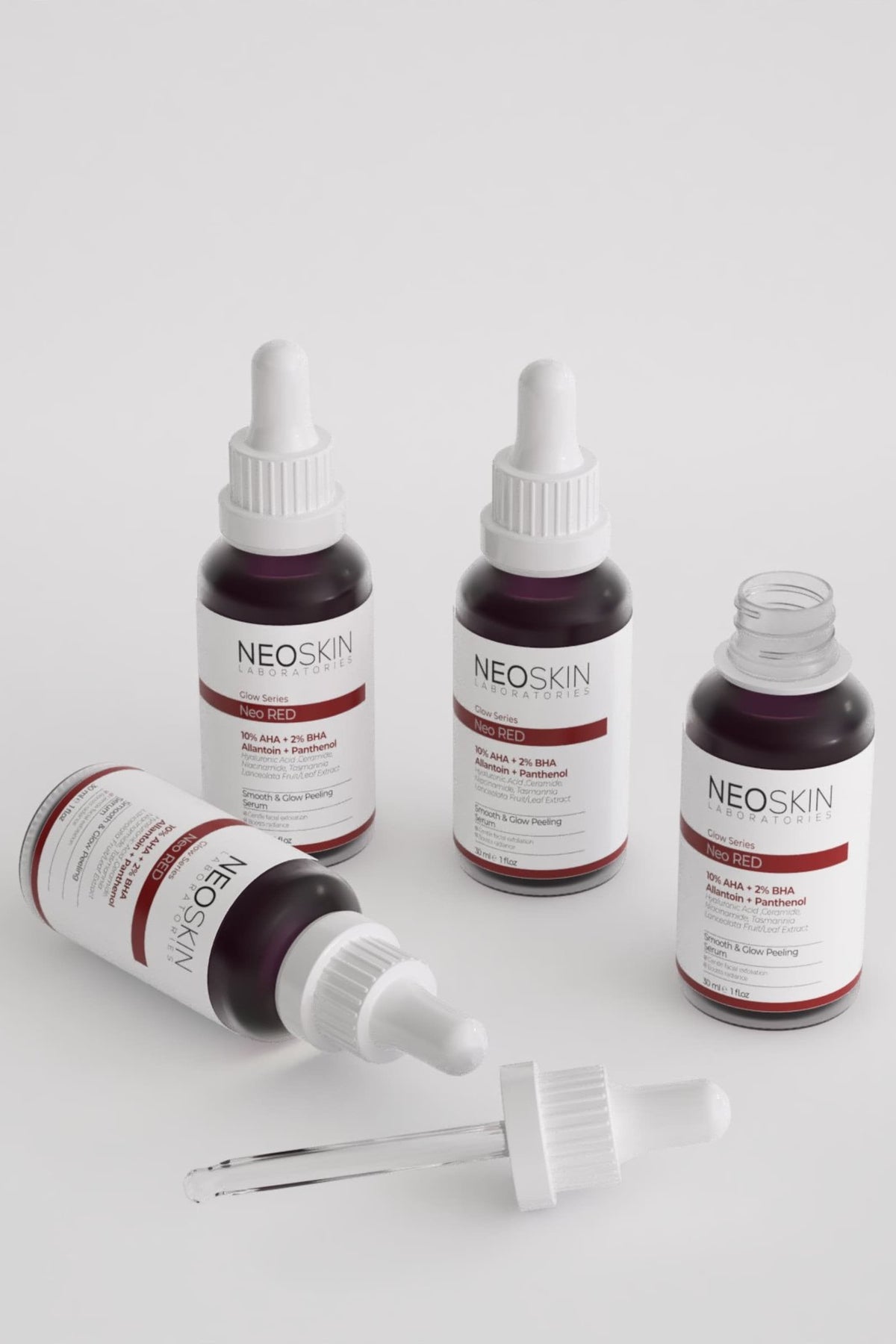 Neoskin-Neo Red Serum 30ml Yenileyici, Pürüzsüzleştirici, ışıltı Arttırıcı Peeling Serum-Cilt Serumu-4-milagron.live