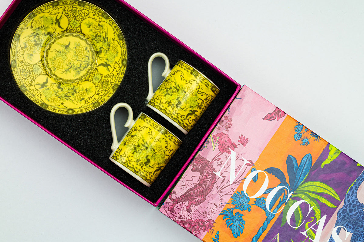 Eternal Milk Yellow Kahve Fincanı (2'Li Set)