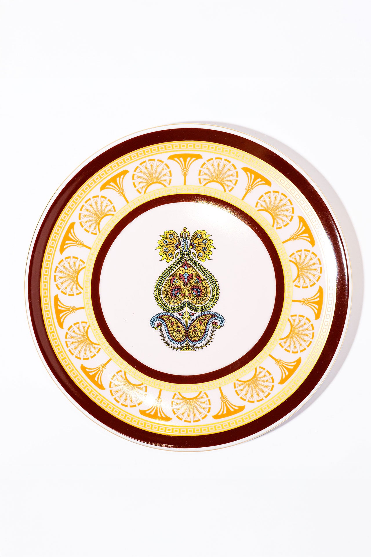 Mystic İNdia Burgundy Servis Tabak (2'Li Set)