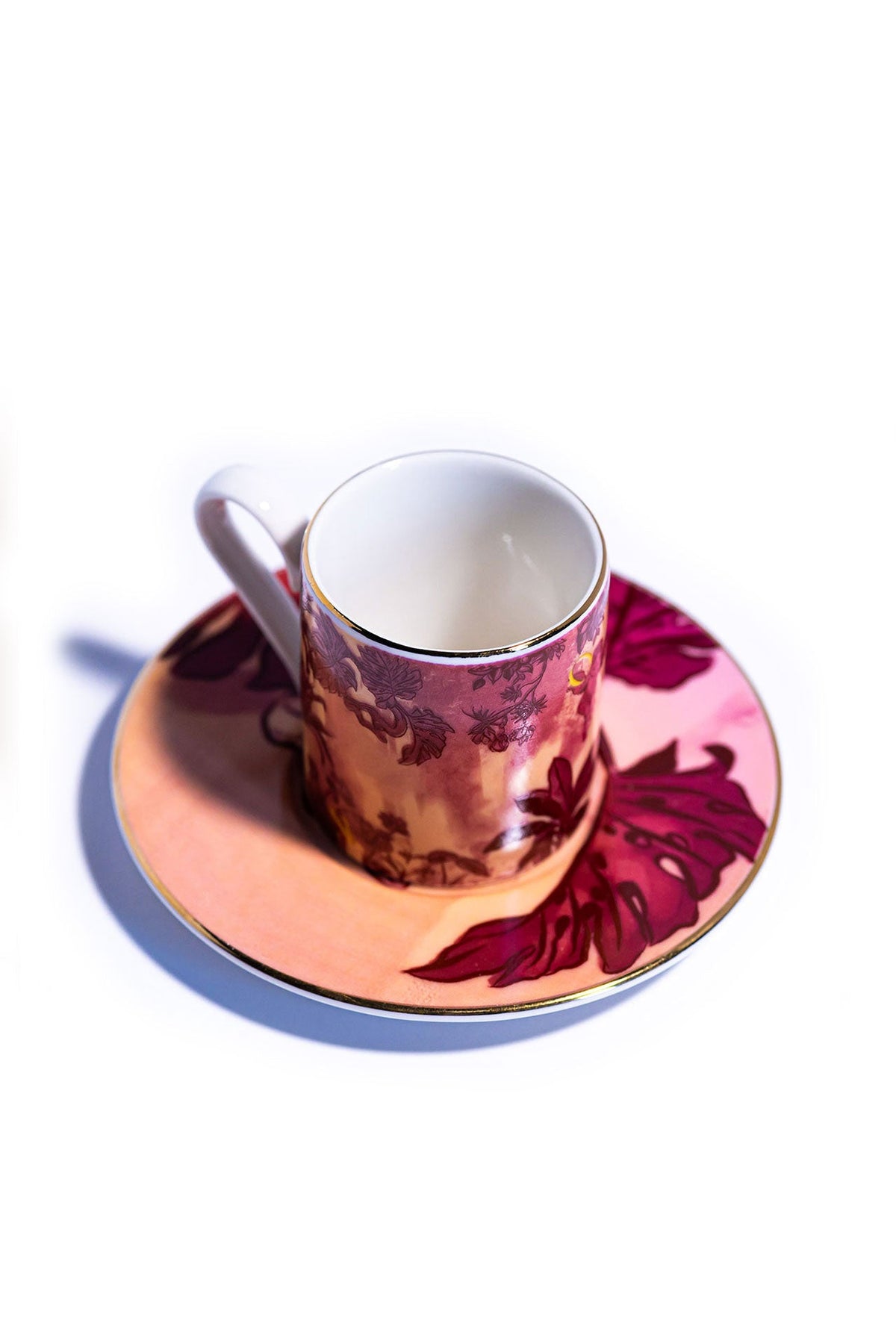 Signature Burgundy Kahve Fincanı (2'Li Set) - 1