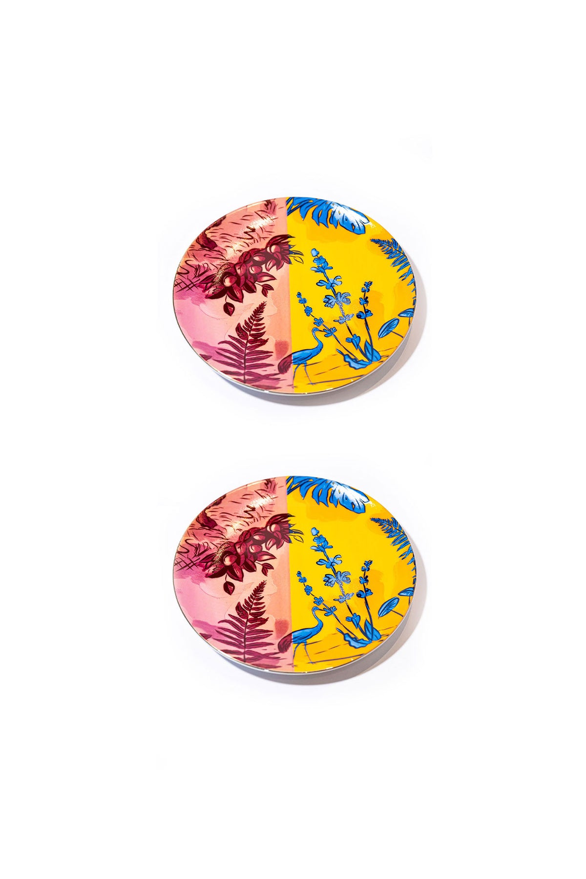 Signature Pink &Amp; Yellow Pasta Tabak (2'Li Set)