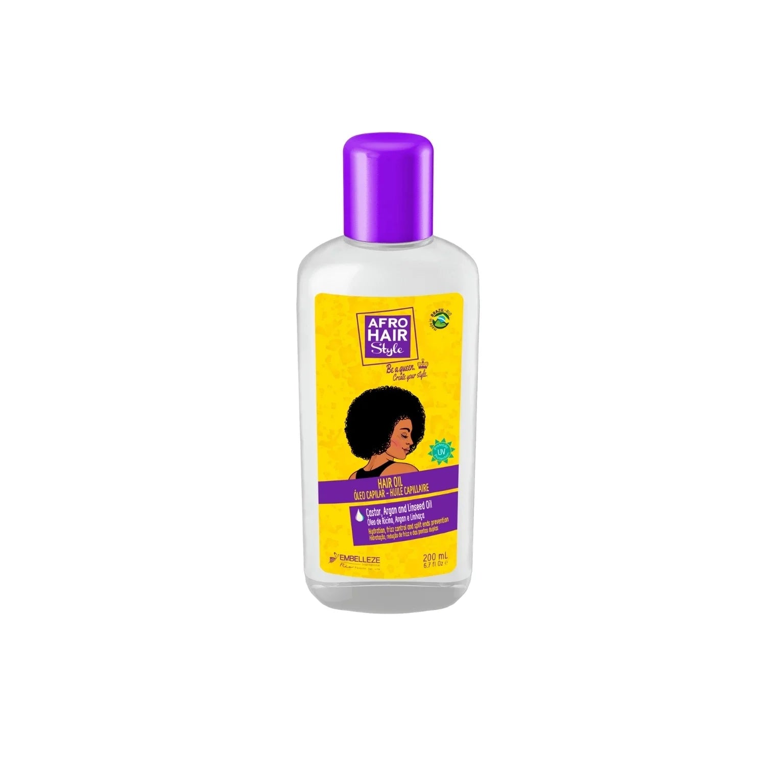 Novex Afro Hair - Afro Kıvırcık Saçlar İçin Nemlendirici ve Besleyici Saç Bakım Yağı 200ml