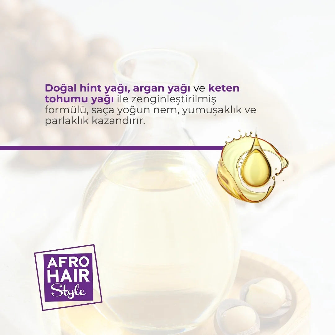 Novex Afro Hair - Afro Kıvırcık Saçlar İçin Nemlendirici ve Besleyici Saç Bakım Yağı 200ml