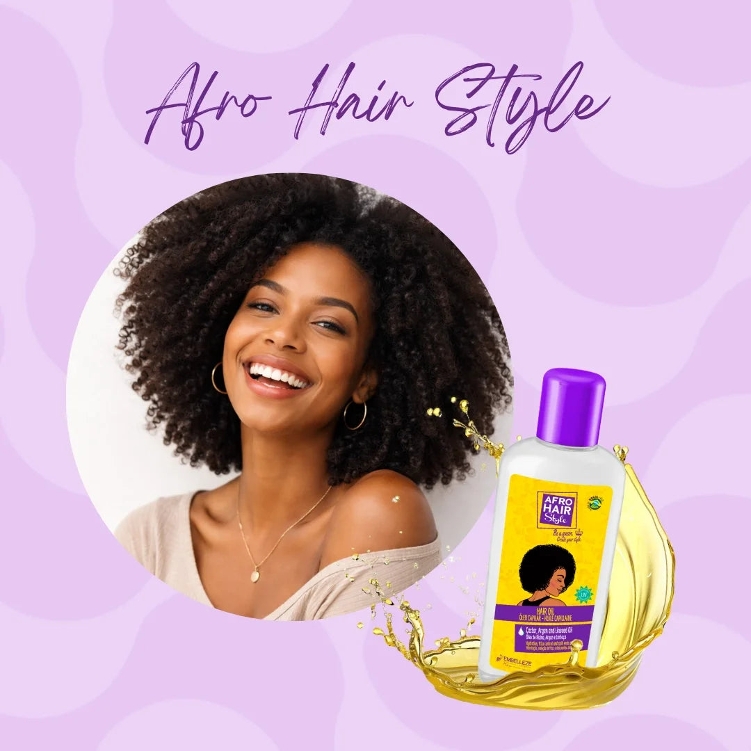 Novex Afro Hair - Afro Kıvırcık Saçlar İçin Nemlendirici ve Besleyici Saç Bakım Yağı 200ml