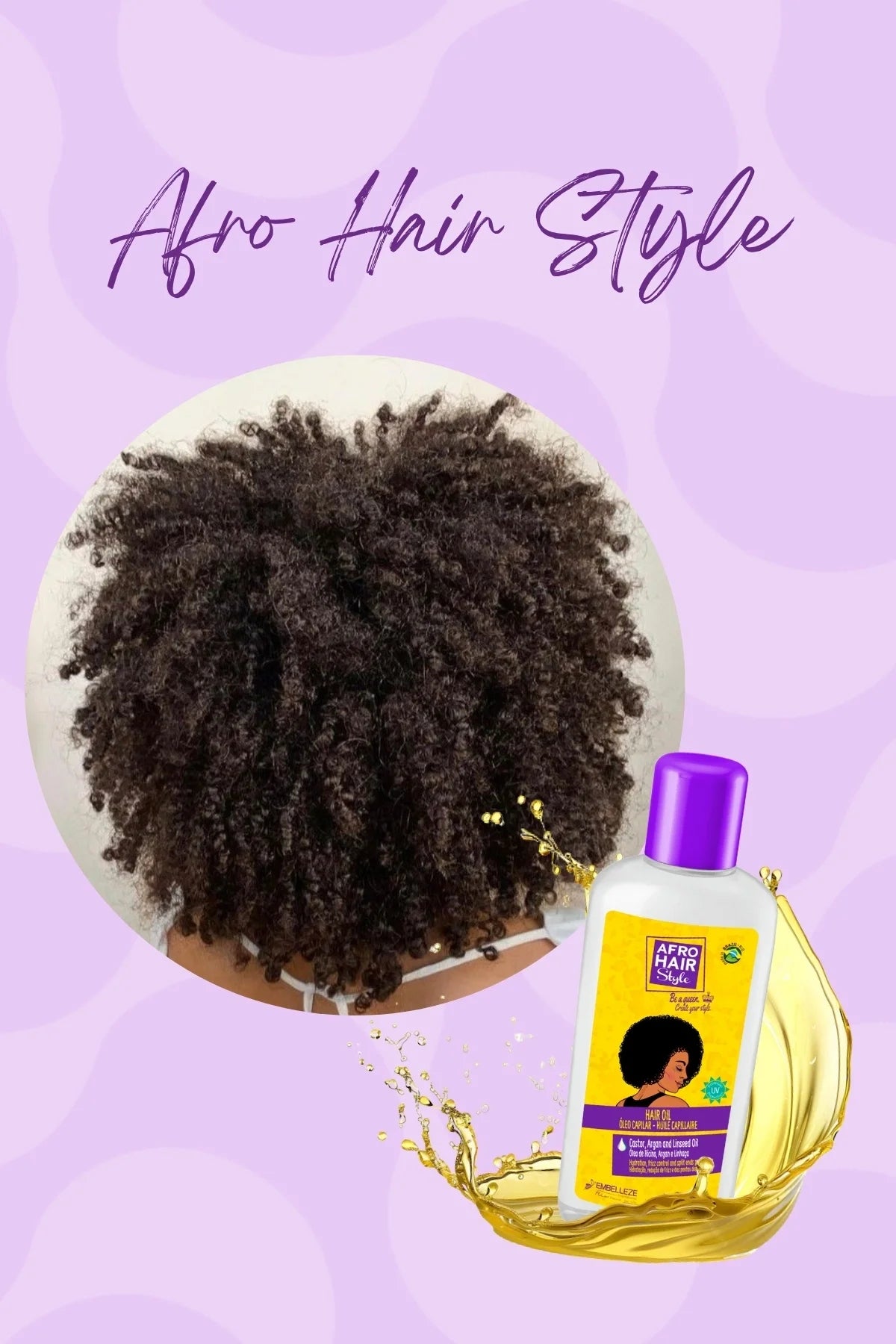 Novex Afro Hair - Afro Kıvırcık Saçlar İçin Nemlendirici ve Besleyici Saç Bakım Yağı 200ml