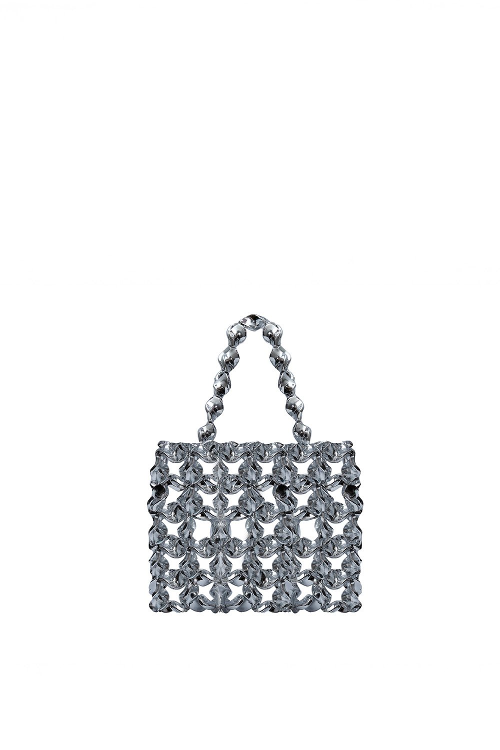 Nyssia Handmade Bag-Recycle Silver-El Çantası-2-milagron.live