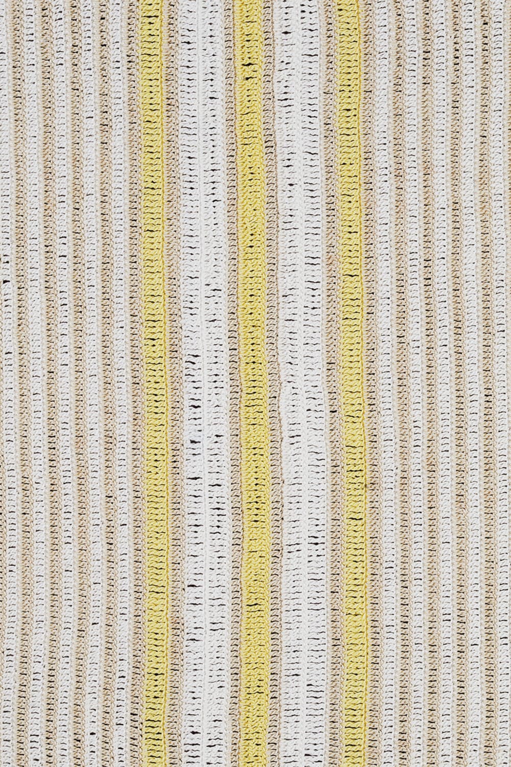 OHM Handmade-Krem Bej Sarı Multi Stripes El İşi Dantel Örtü-Dantel Örtüler-3-milagron.live