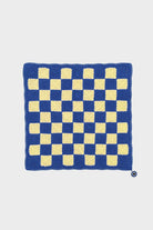 OHM Handmade-Sarı Mavi Checkered El İşi Dantel Örtü-Dantel Örtüler-1-milagron.live