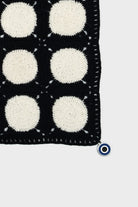OHM Handmade-Siyah Krem Dots El İşi Dantel Örtü-Dantel Örtüler-2-milagron.live
