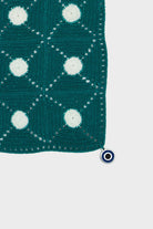 OHM Handmade-Yeşil Beyaz Tiny Dots El İşi Dantel Örtü-Dantel Örtüler-2-milagron.live