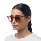 Okkia Firenze Unisex Güneş Gözlüğü Sahara Havana / Lens: Kahverengi Gradyan