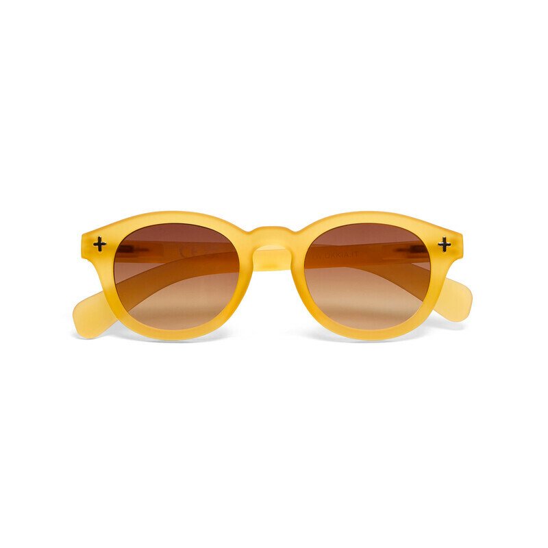 Okkia Milano Unisex Güneş Gözlüğü Sarı / Lens: Kahverengi Gradyan
