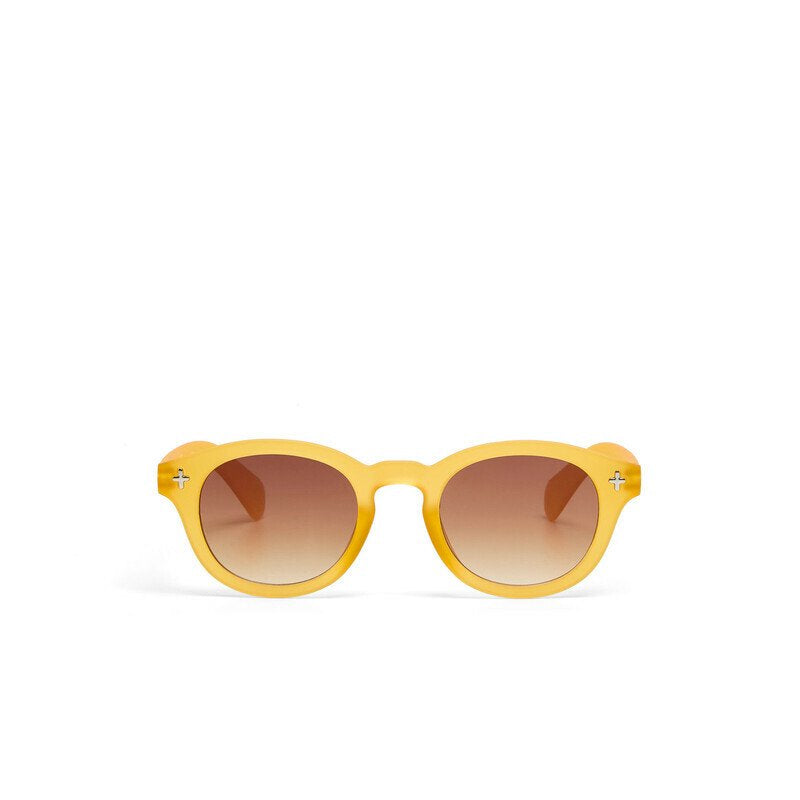 Okkia Milano Unisex Güneş Gözlüğü Sarı / Lens: Kahverengi Gradyan