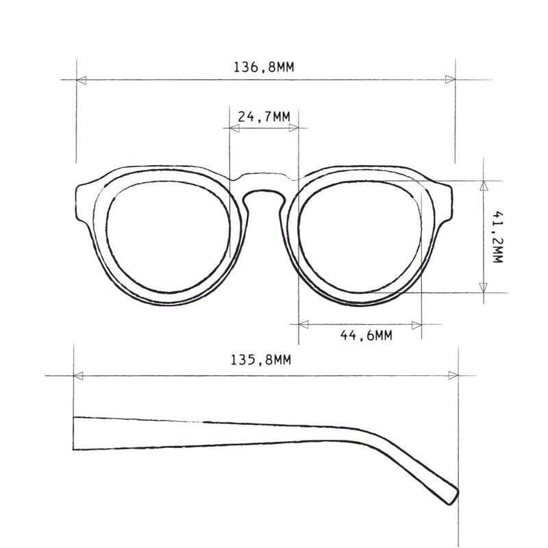 Okkia Zeno Round Unisex Güneş Gözlüğüsahara Havana / Lens: Yeşil