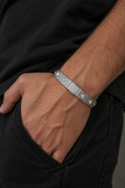 Rivet Core Silver Erkek Bileklik