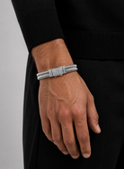 Weave Core Silver Erkek Bileklik
