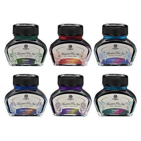 Octopus Fluids-Octopus Fluids Dolma Kalem Revnaklı şişe Mürekkep 30 Ml Unicorn-Şişe Mürekkep-2-milagron.live