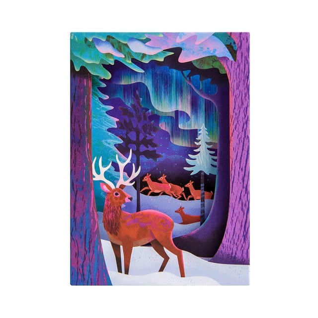 Ohh Deer Natasha Durley Tasarımı 3D Katmanlı Kartpostal Northern Lights 13678