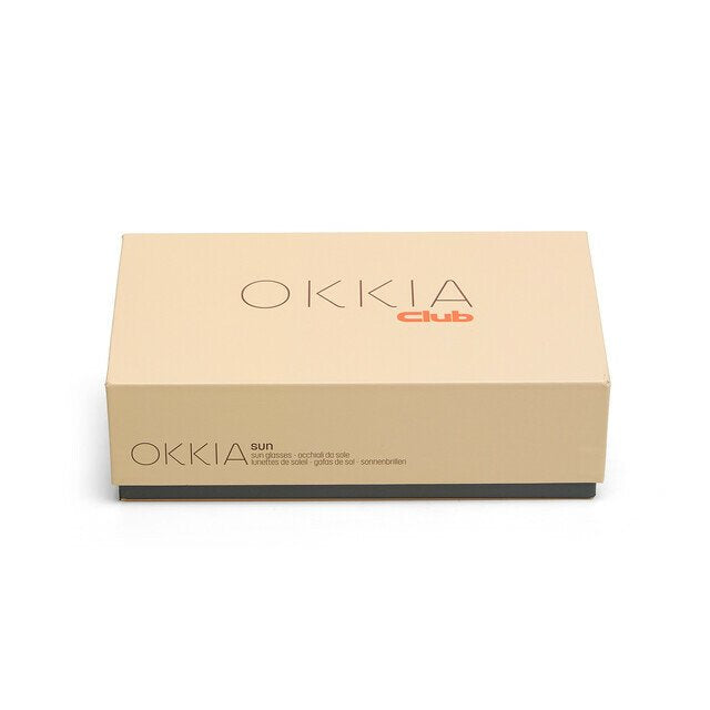 Okkia Club Alicudi Mavi Lens Polarize Güneş Gözlüğü Şeffaf Füme