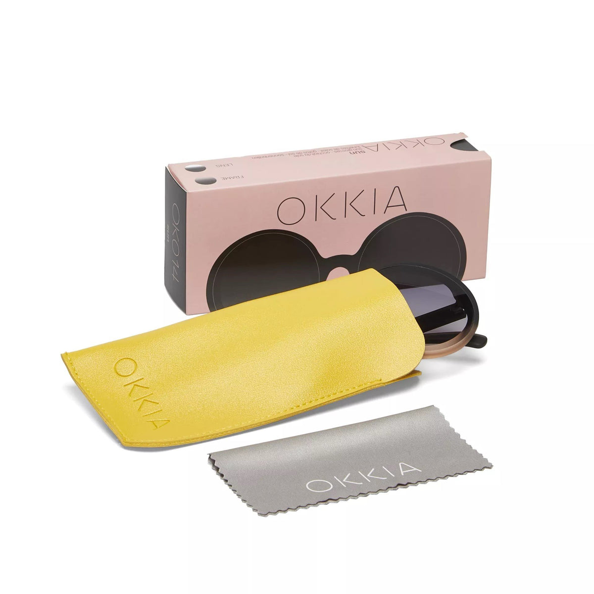 Okkia-Okkia Monica Unisex Büyük Yuvarlak Güneş Gözlüğü Siyah Rose-Güneş Gözlüğü-7-milagron.live